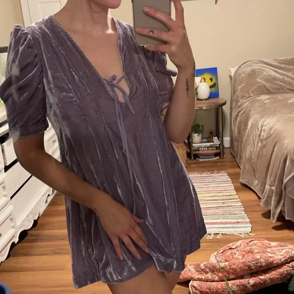 Free People velvet tunic mini dress - Picture 10 of 15